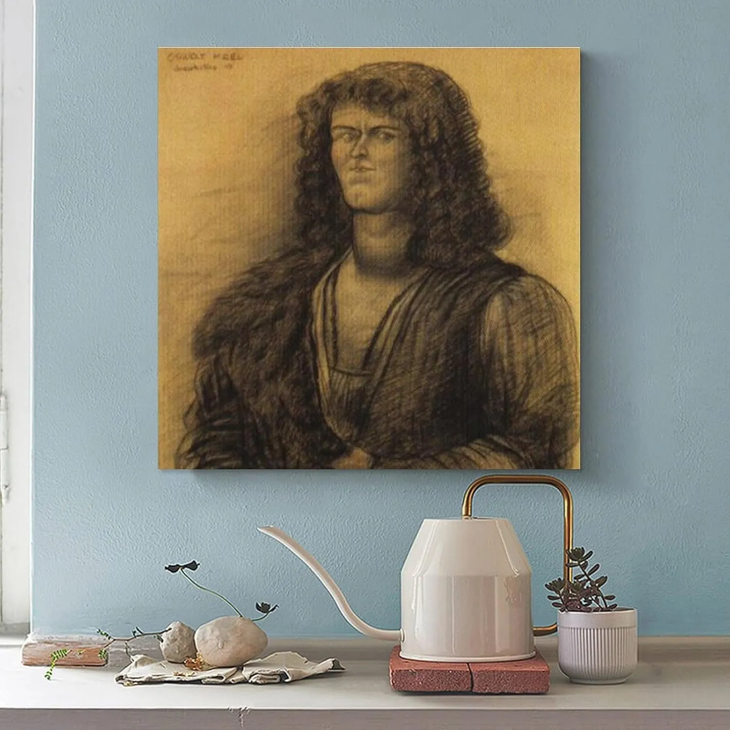 Oswalt Krell (Last Post) Fernando Botero Poster Wall Art Picture Painting Poster Canvas Print Posters Artworks Bedroom Living Room Decor 16x16inch(40x40cm)