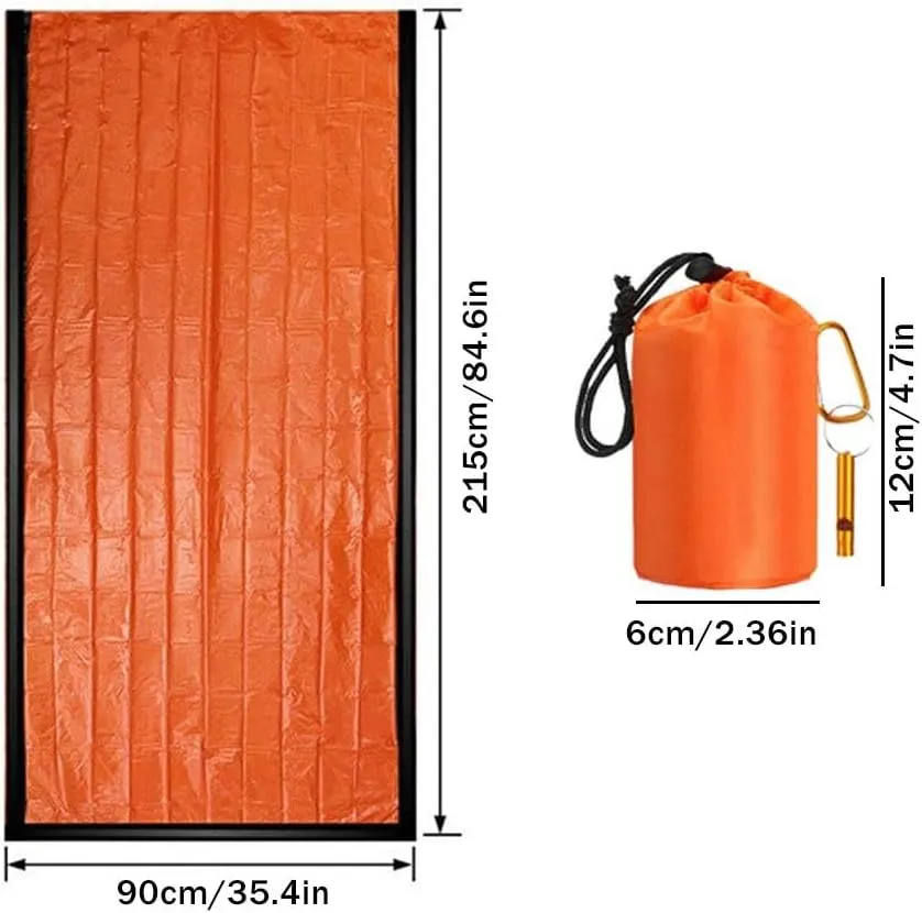 Outdoor Emergency Survivals Sleeping Bag,2025 New Waterproof Sleeping Bag 4.7 "x 2.36" Can Expand to 84.6X 35.4 Inch, Pocket Size Emergency Sleeping Bags for Survivals for Camping Hiking