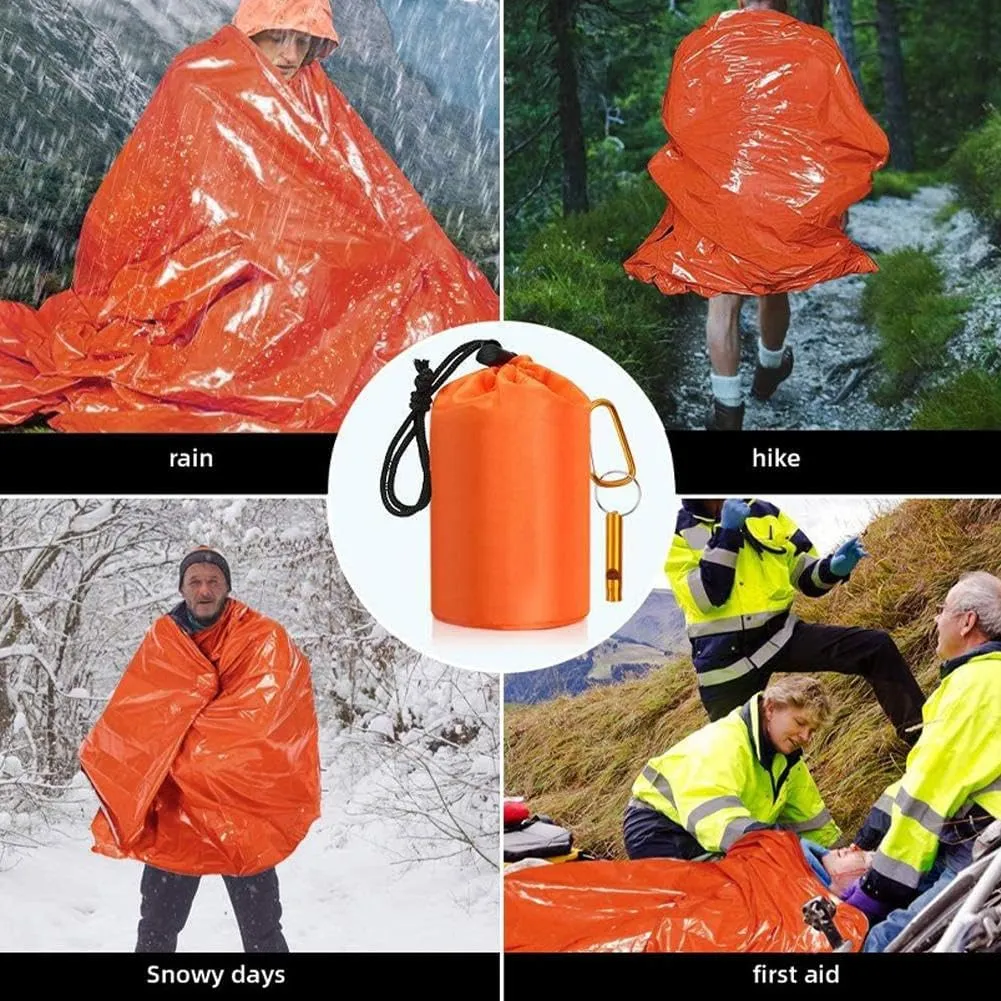 Outdoor Emergency Survivals Sleeping Bag,2025 New Waterproof Sleeping Bag 4.7 "x 2.36" Can Expand to 84.6X 35.4 Inch, Pocket Size Emergency Sleeping Bags for Survivals for Camping Hiking