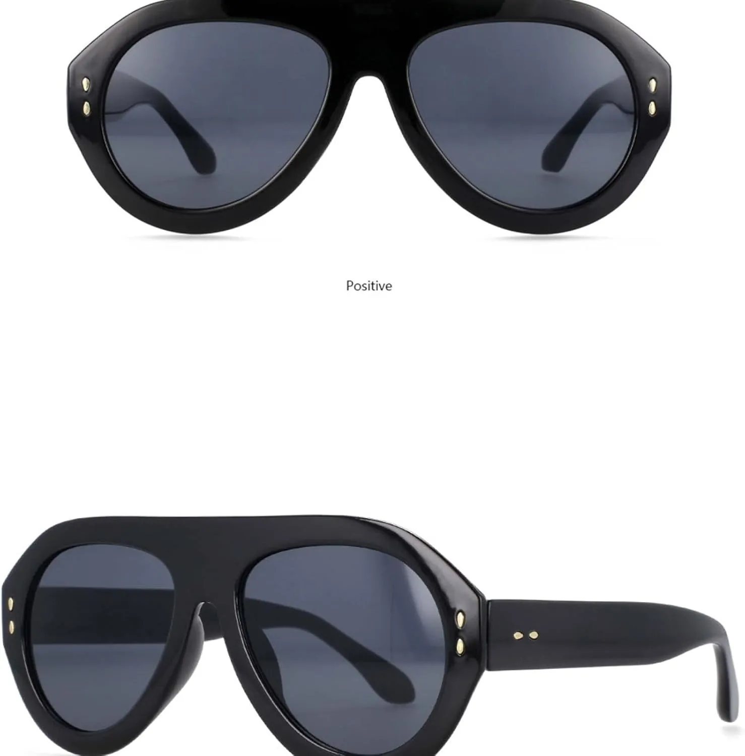Oversized Sunglasses Fashion Men Women Goggle Shades Uv400 Vintage Glasses