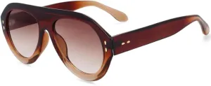 Oversized Sunglasses Fashion Men Women Goggle Shades Uv400 Vintage Glasses