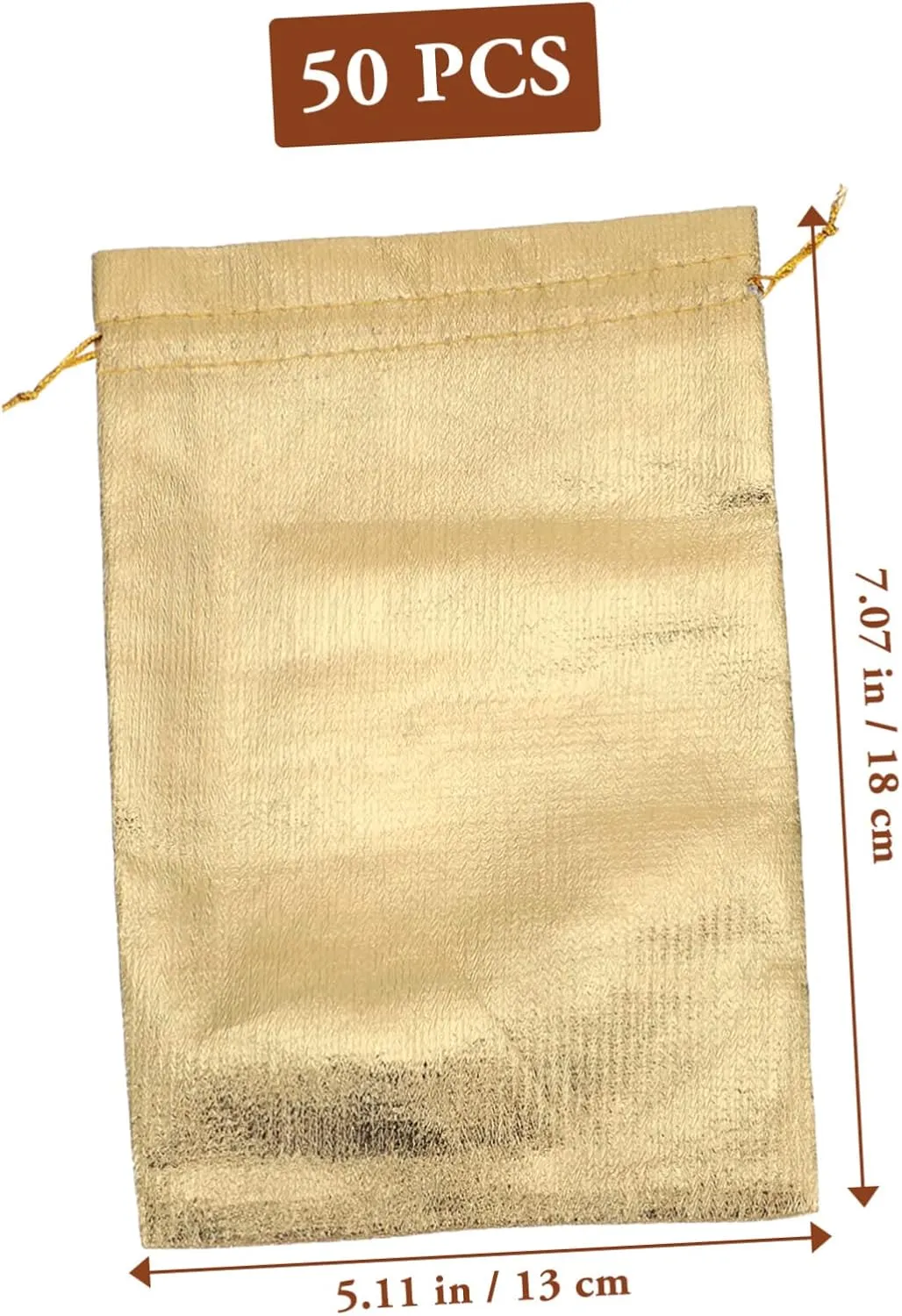 PACKOVE 50pcs Chic Jewelry Storage Bags Small Drawstring Packing Bags Multifunctional Reusable