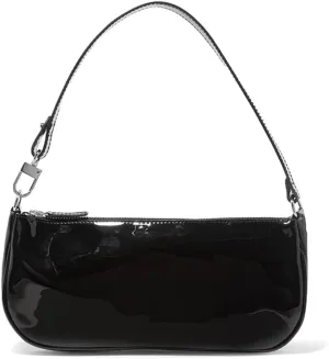 Patent Leather Evening Bag Small Hobos Shiny Clutch Purse Elegant Shoulder Bag