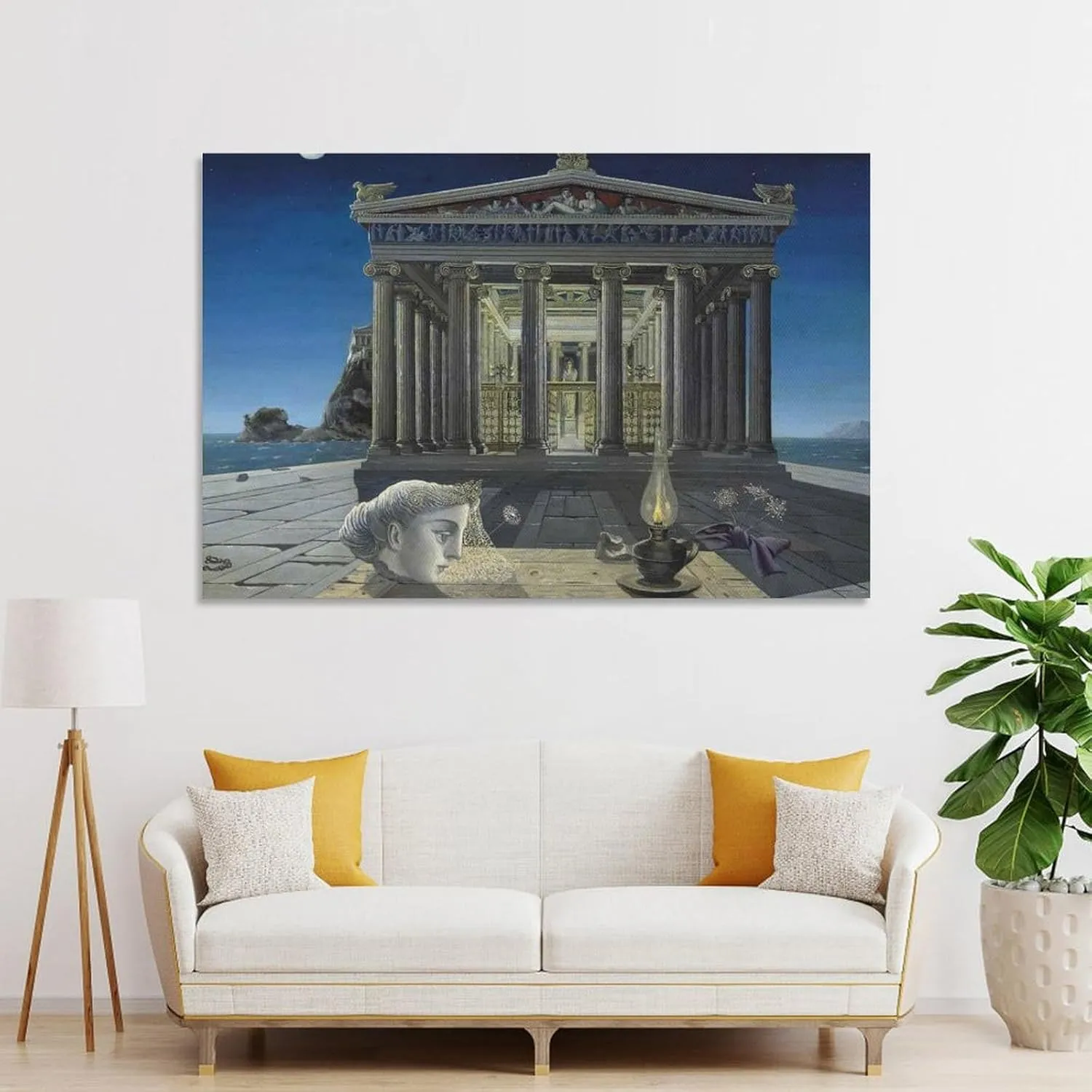 Paul Delvaux Poster Symbolist Painter Surrealist Painter (10) Gifts Canvas Painting Poster Wall Art Decorative Picture Prints Modern Decor Framed-unframed 16x24inch(40x60cm)