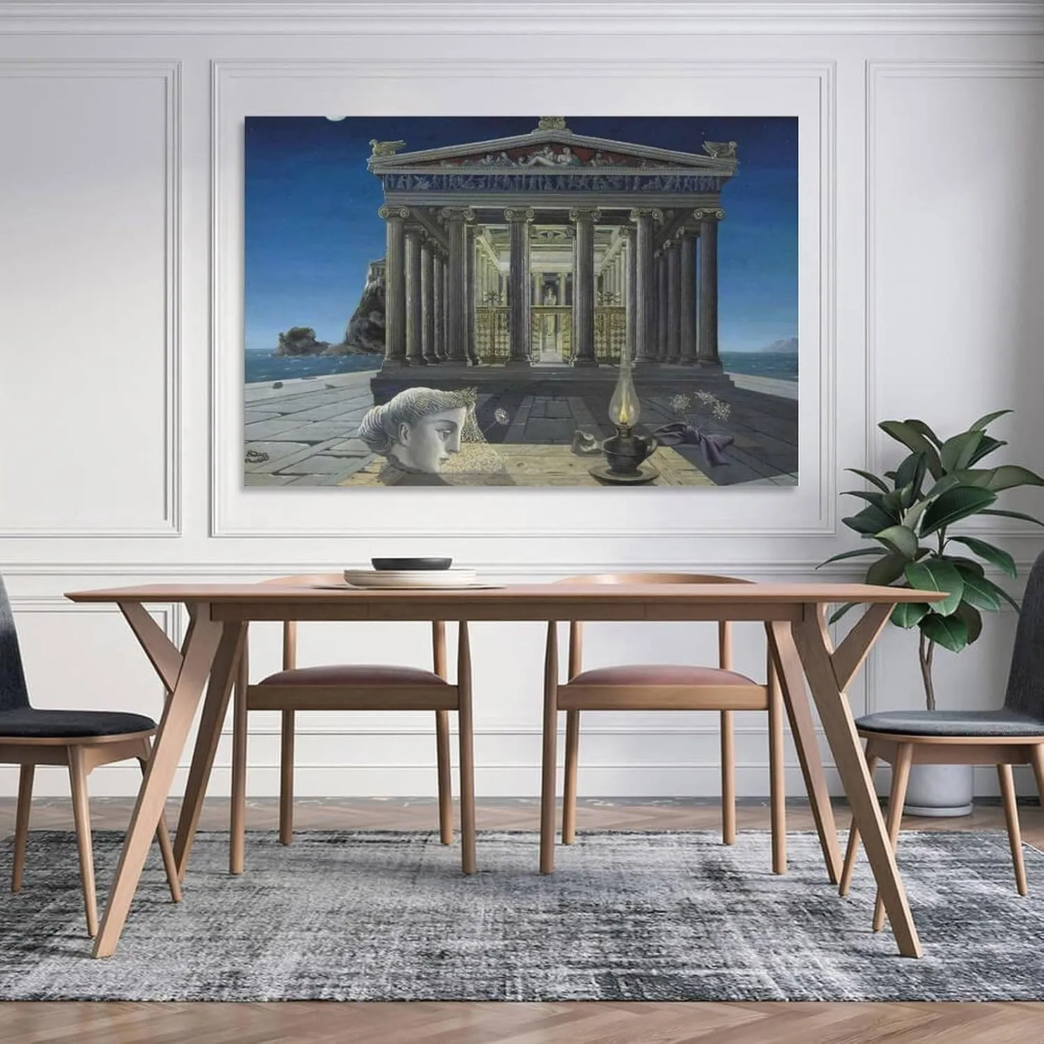 Paul Delvaux Poster Symbolist Painter Surrealist Painter (10) Gifts Canvas Painting Poster Wall Art Decorative Picture Prints Modern Decor Framed-unframed 16x24inch(40x60cm)