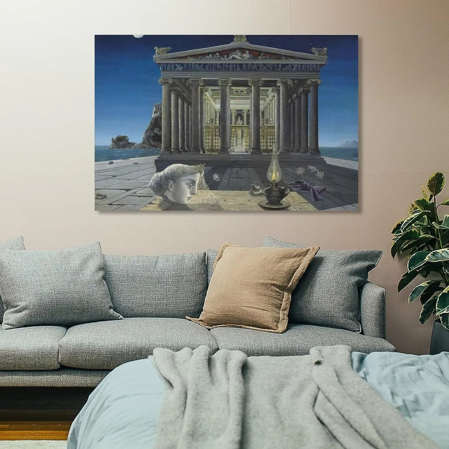 Paul Delvaux Poster Symbolist Painter Surrealist Painter (10) Gifts Canvas Painting Poster Wall Art Decorative Picture Prints Modern Decor Framed-unframed 16x24inch(40x60cm)
