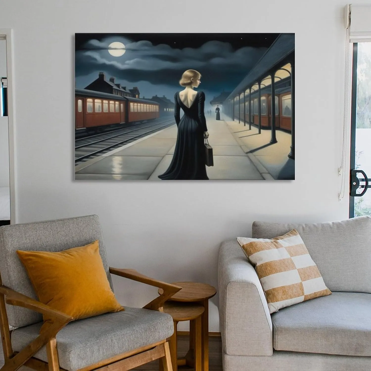 Paul Delvaux Poster Symbolist Painter Surrealist Painter (4) Gifts Canvas Painting Poster Wall Art Decorative Picture Prints Modern Decor Framed-unframed 08x12inch(20x30cm)