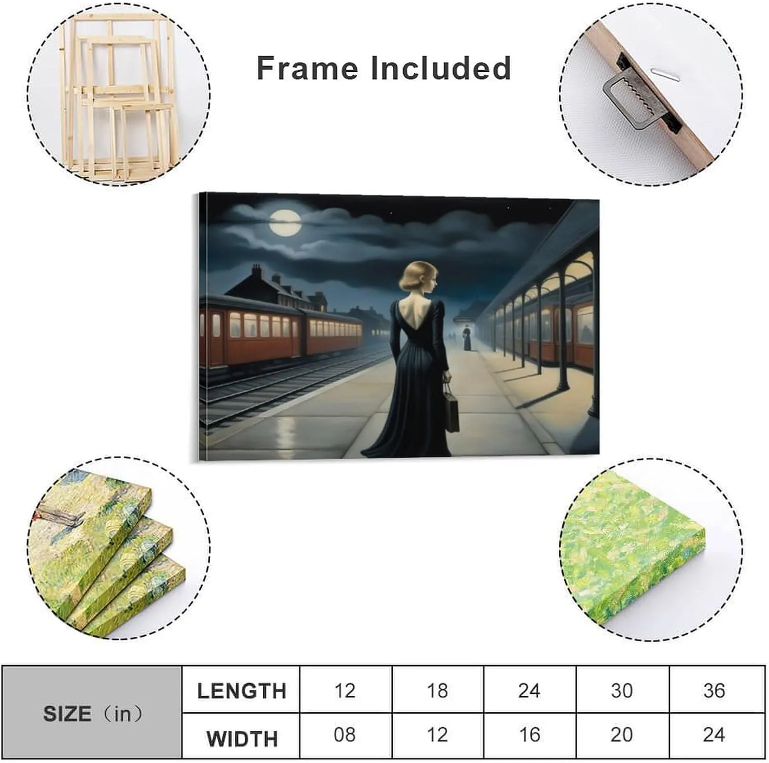 Paul Delvaux Poster Symbolist Painter Surrealist Painter (4) Gifts Canvas Painting Poster Wall Art Decorative Picture Prints Modern Decor Framed-unframed 08x12inch(20x30cm)