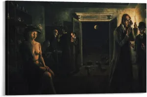 Paul Delvaux Posters Print (8) Room Aesthetic Poster Print Art Wall Painting Canvas Posters Gifts Modern Bedroom Decor 08x12inch(20x30cm)