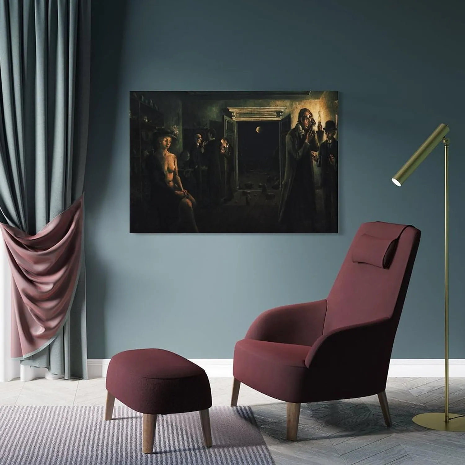 Paul Delvaux Posters Print (8) Room Aesthetic Poster Print Art Wall Painting Canvas Posters Gifts Modern Bedroom Decor 08x12inch(20x30cm)