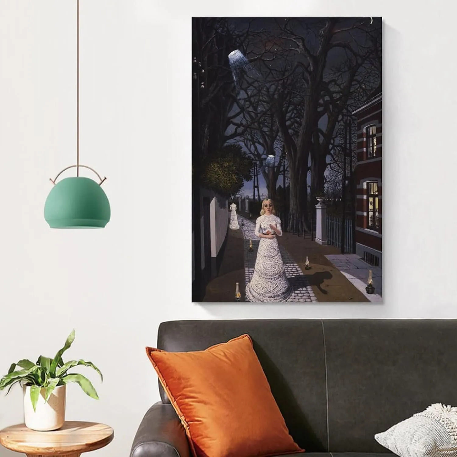 Paul Delvaux Posters Print Artworks Canvas Poster Room Aesthetic Wall Art Prints Home Modern Decor Gifts Framed-unframed 16x24inch(40x60cm)