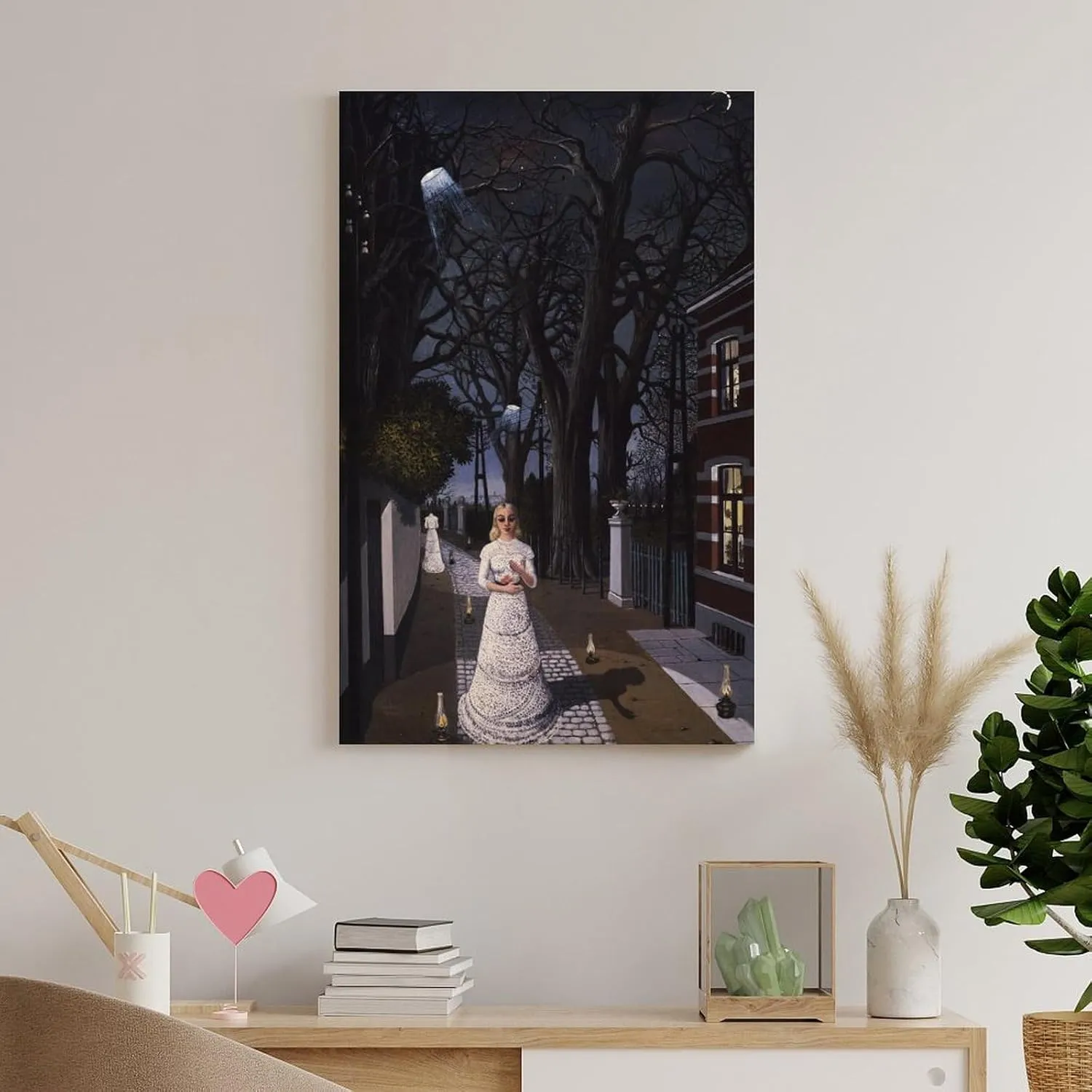 Paul Delvaux Posters Print Artworks Canvas Poster Room Aesthetic Wall Art Prints Home Modern Decor Gifts Framed-unframed 16x24inch(40x60cm)