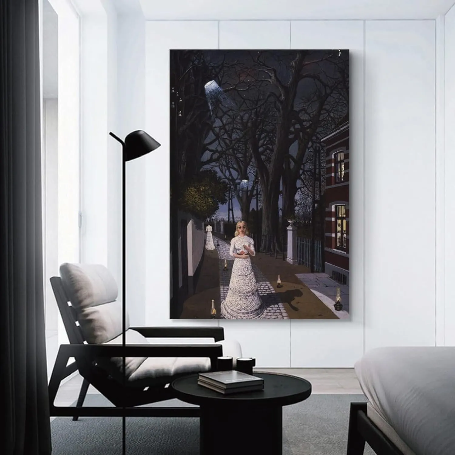 Paul Delvaux Posters Print Artworks Canvas Poster Room Aesthetic Wall Art Prints Home Modern Decor Gifts Framed-unframed 16x24inch(40x60cm)