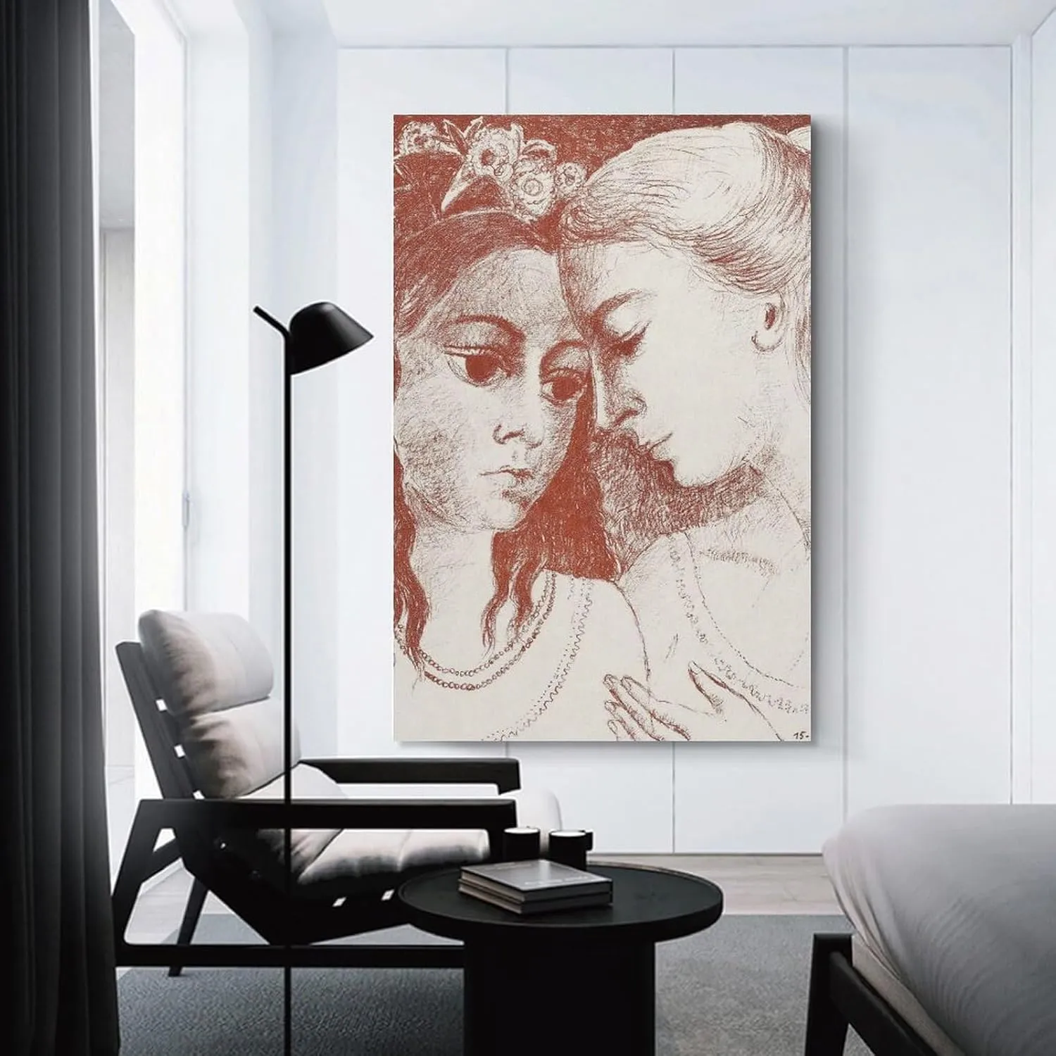 Paul Delvaux Posters Print SECRETS Room Aesthetic Poster Print Art Wall Painting Canvas Posters Gifts Modern Bedroom Decor 16x24inch(40x60cm)