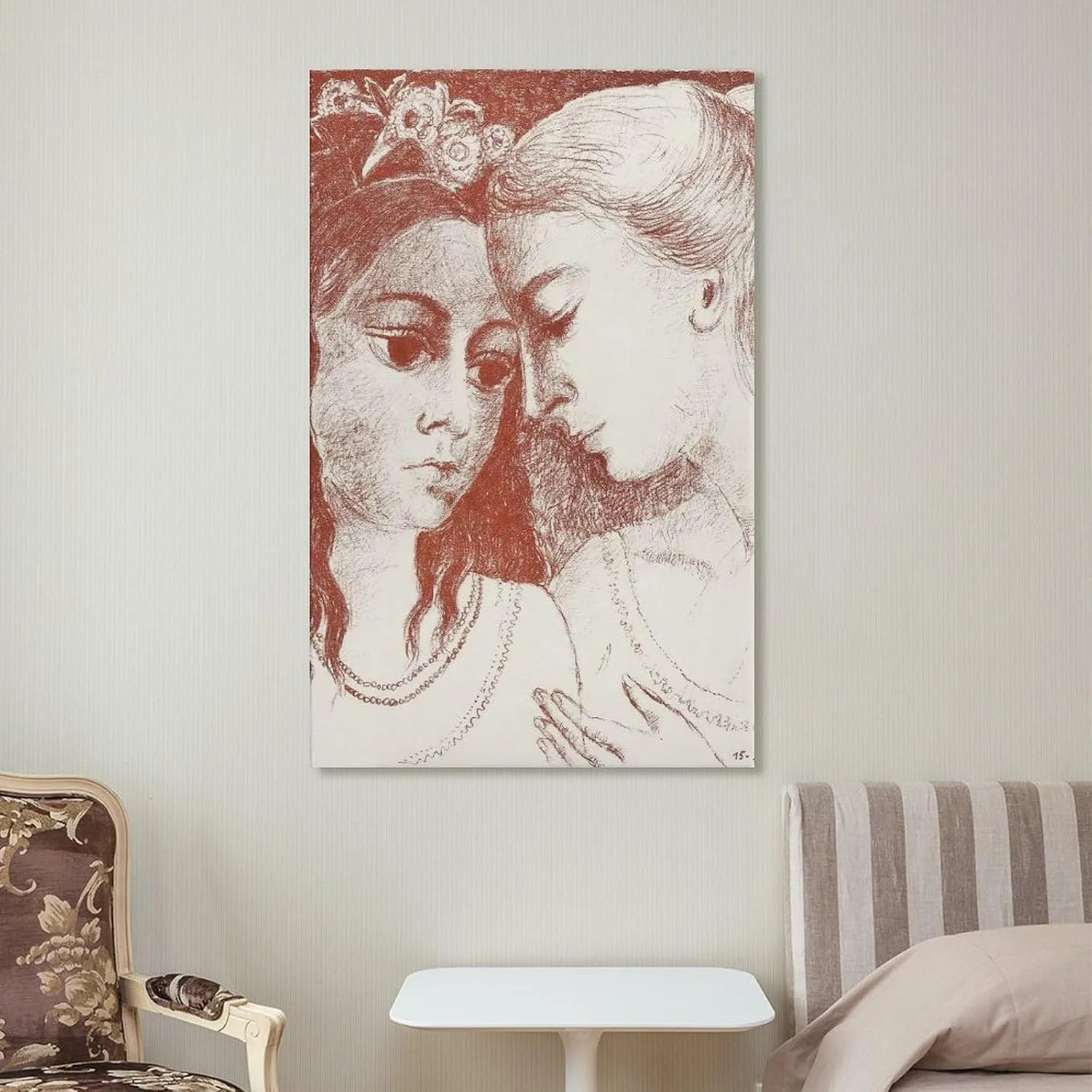 Paul Delvaux Posters Print SECRETS Room Aesthetic Poster Print Art Wall Painting Canvas Posters Gifts Modern Bedroom Decor 16x24inch(40x60cm)