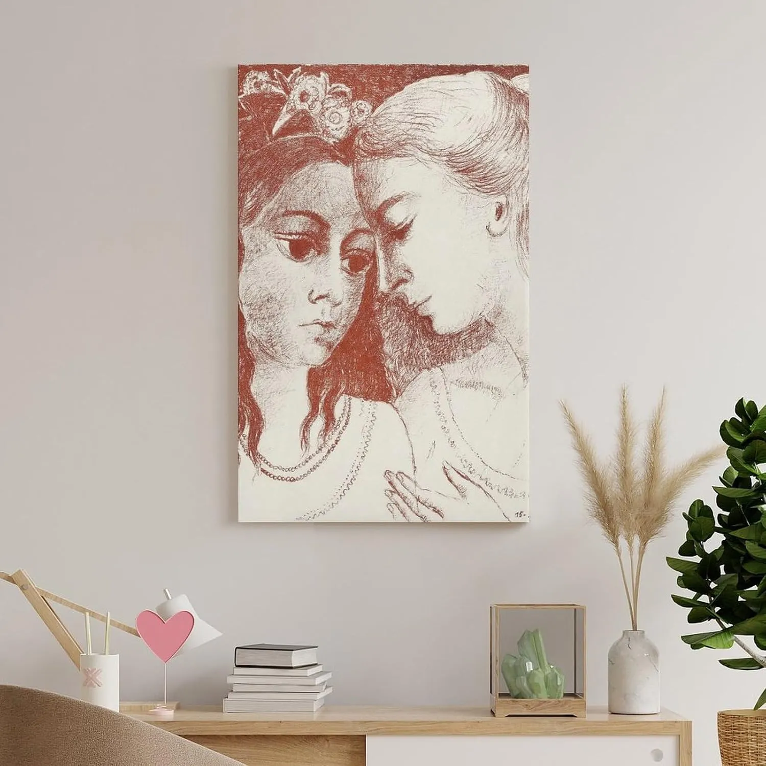 Paul Delvaux Posters Print SECRETS Room Aesthetic Poster Print Art Wall Painting Canvas Posters Gifts Modern Bedroom Decor 16x24inch(40x60cm)