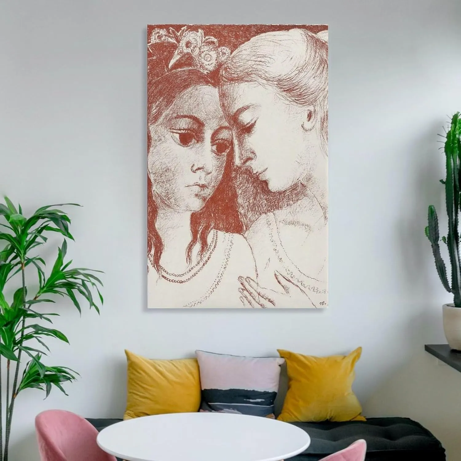Paul Delvaux Posters Print SECRETS Room Aesthetic Poster Print Art Wall Painting Canvas Posters Gifts Modern Bedroom Decor 16x24inch(40x60cm)