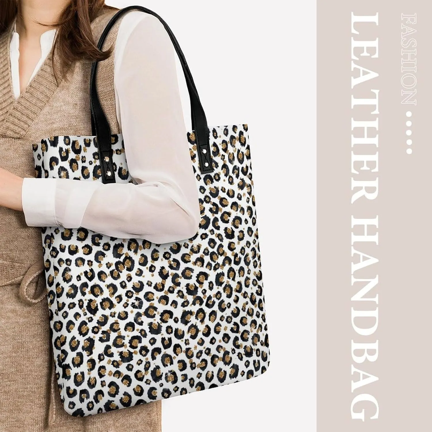 Penguin Bird Fashionable All Printed Leather Handbag Unisex