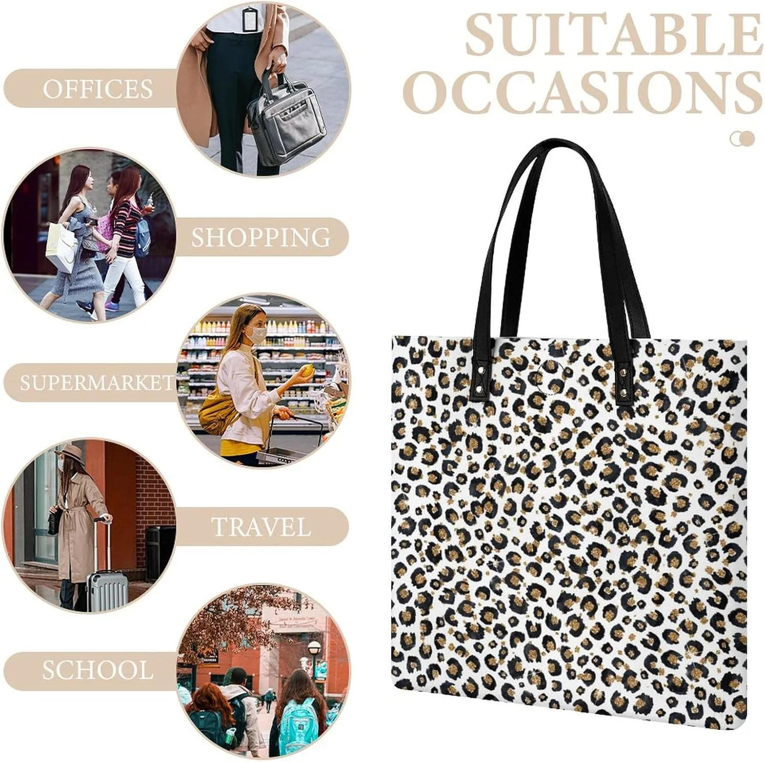 Penguin Bird Fashionable All Printed Leather Handbag Unisex