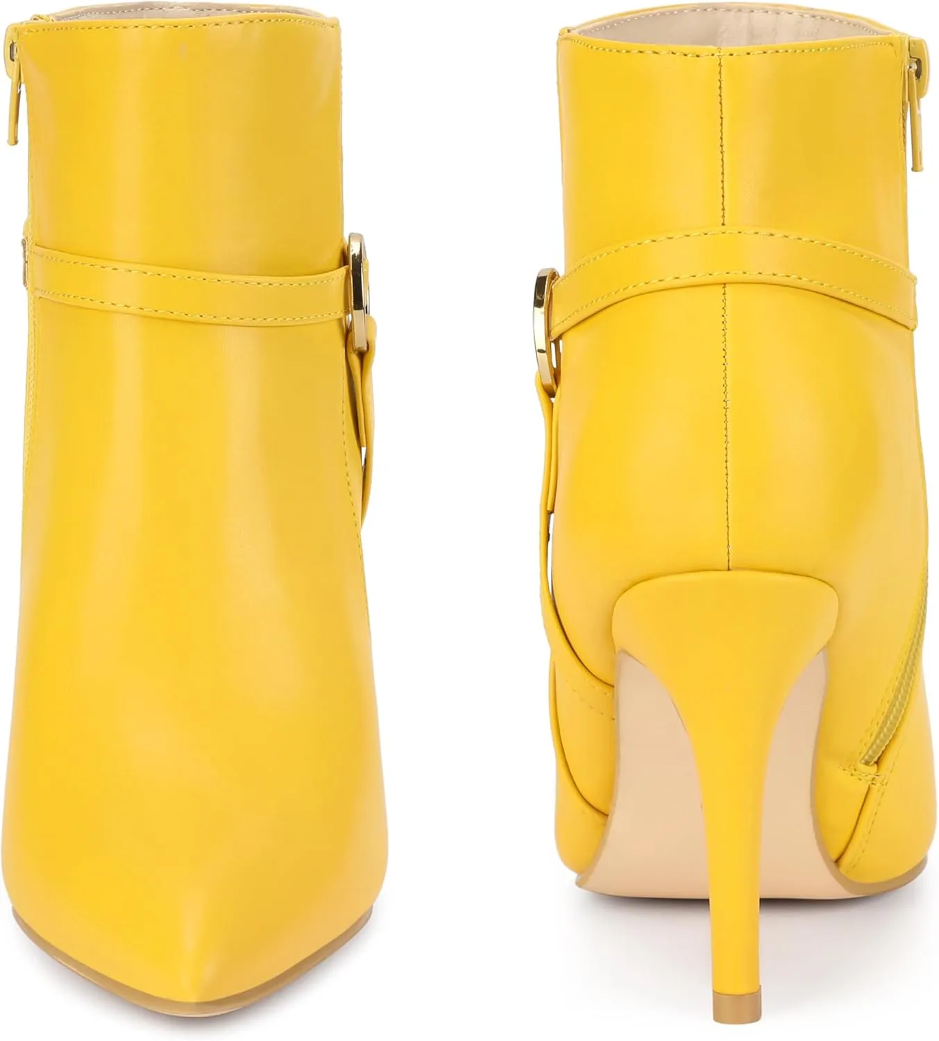 Perphy Pointed Toe Strappy Stiletto Heel Ankle Boots for Women