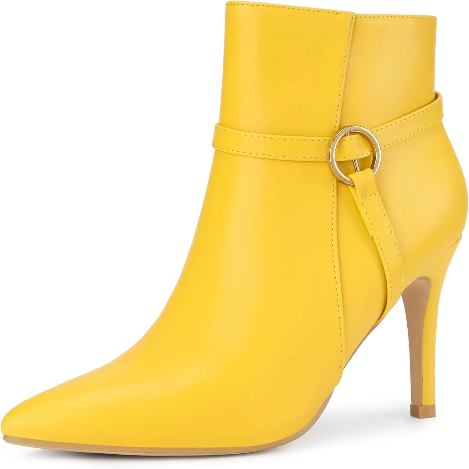 Perphy Pointed Toe Strappy Stiletto Heel Ankle Boots for Women