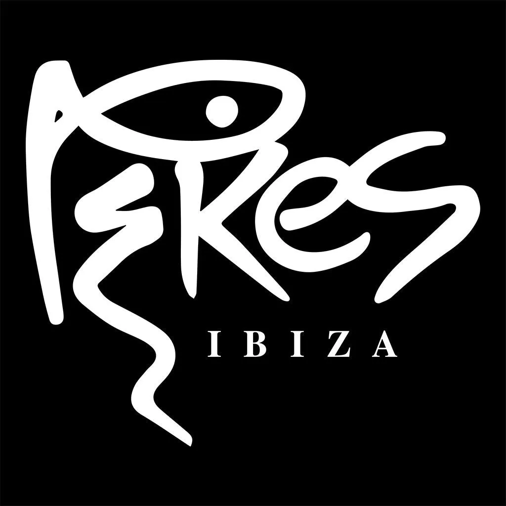 Pikes Ibiza White Logo Woven Shopping Bag