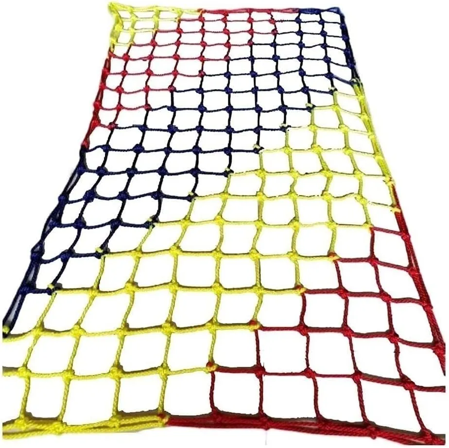 Playground Net Climbing Net, Safety Nets Cargo Rope Heavy Duty Netting Treehouse Protection, Rope Ladder Swing Nylon Rope Balcony Banister Protection Fence Decor Mesh(12mm-14cm,1X8m/3.3X24.25ft)