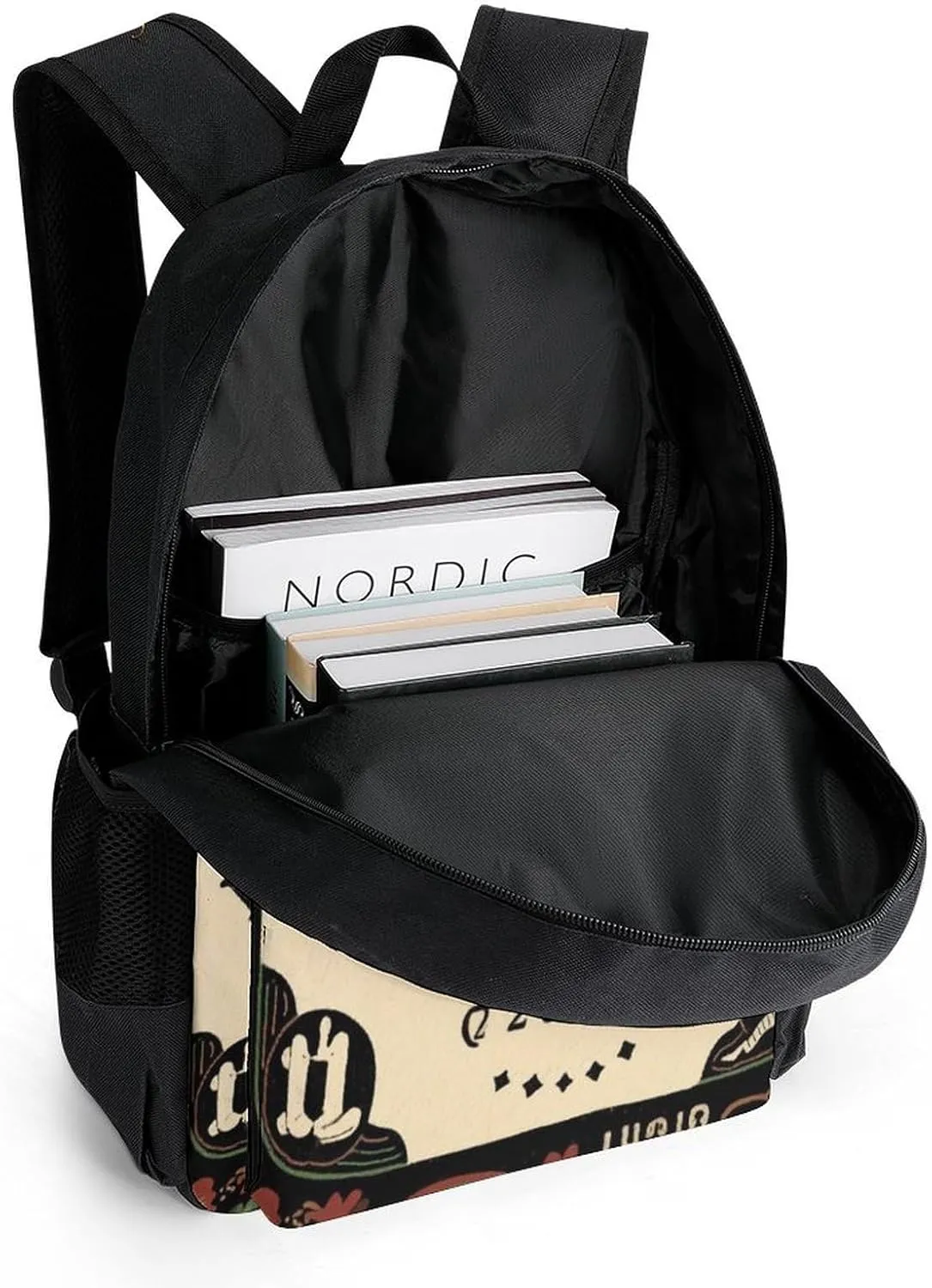 Polyester Daypack for Hiking Work Running - Big Capacity Anti-Theft Multipurpose Shoulder Bag, Magic Spirit Board Witch Art Travel and Sport Backpack Rucksack
