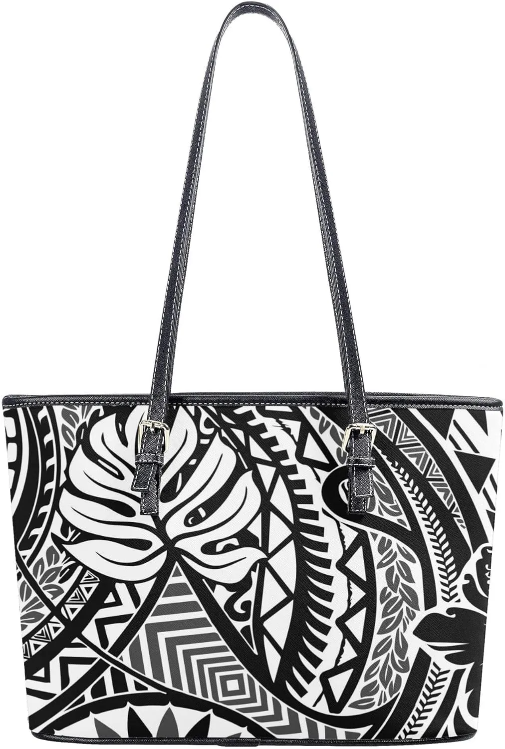 Polynesian Floral Print Custom Women'S Handbag Pattern Large Capacity Shoulder Bag Custom Fashion Women'S Bag