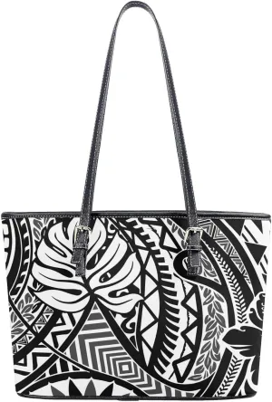 Polynesian Floral Print Custom Women'S Handbag Pattern Large Capacity Shoulder Bag Custom Fashion Women'S Bag