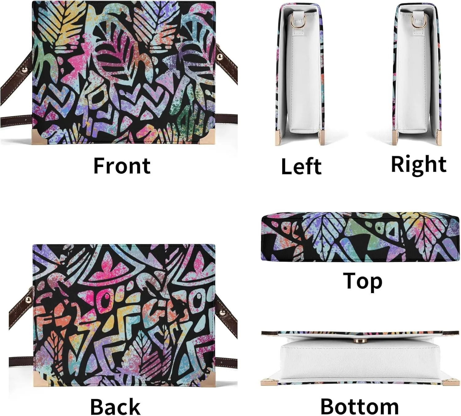 Polynesian Women'S Crossbody Bag Custom Vintage Art Book Storage Bag Party Custom Temperament Women'S Bag
