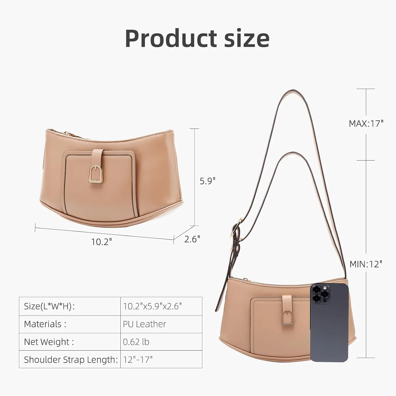 Prettyzys Shoulder Bags for Women Vintage Handbag Retro Classic Small Purse Cute Hobo Tote Handbag Mini Clutch Purse