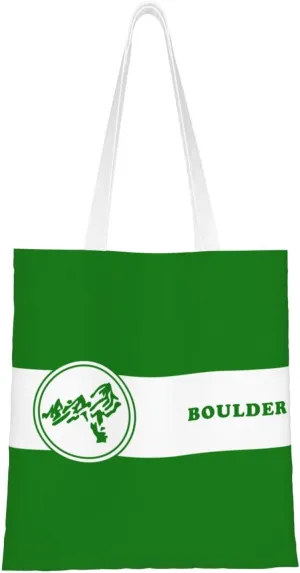 Proposed Flag Of Boulder, Colorado Tote Bag for Women Canvas Shopping Bags Reusable Beach Bag Grocery Bags Tote Shoulder Bag Gift Bags