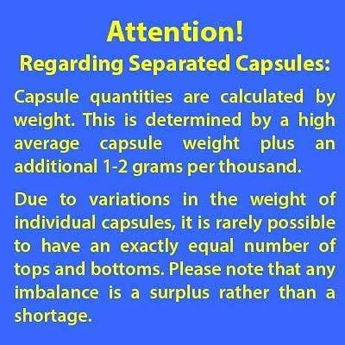 PurecapsUSA White Empty Vegetarian Capsules - Size 00 (1,000 Separated Capsules)