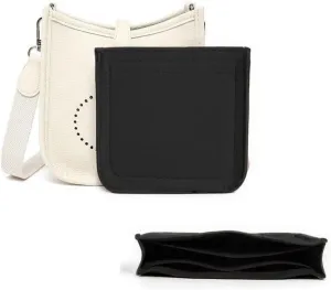 Purse Insert Organizer for Evelyne 16 Bags,Premium Purse Felt Insert (Black, For Evelyne 16)