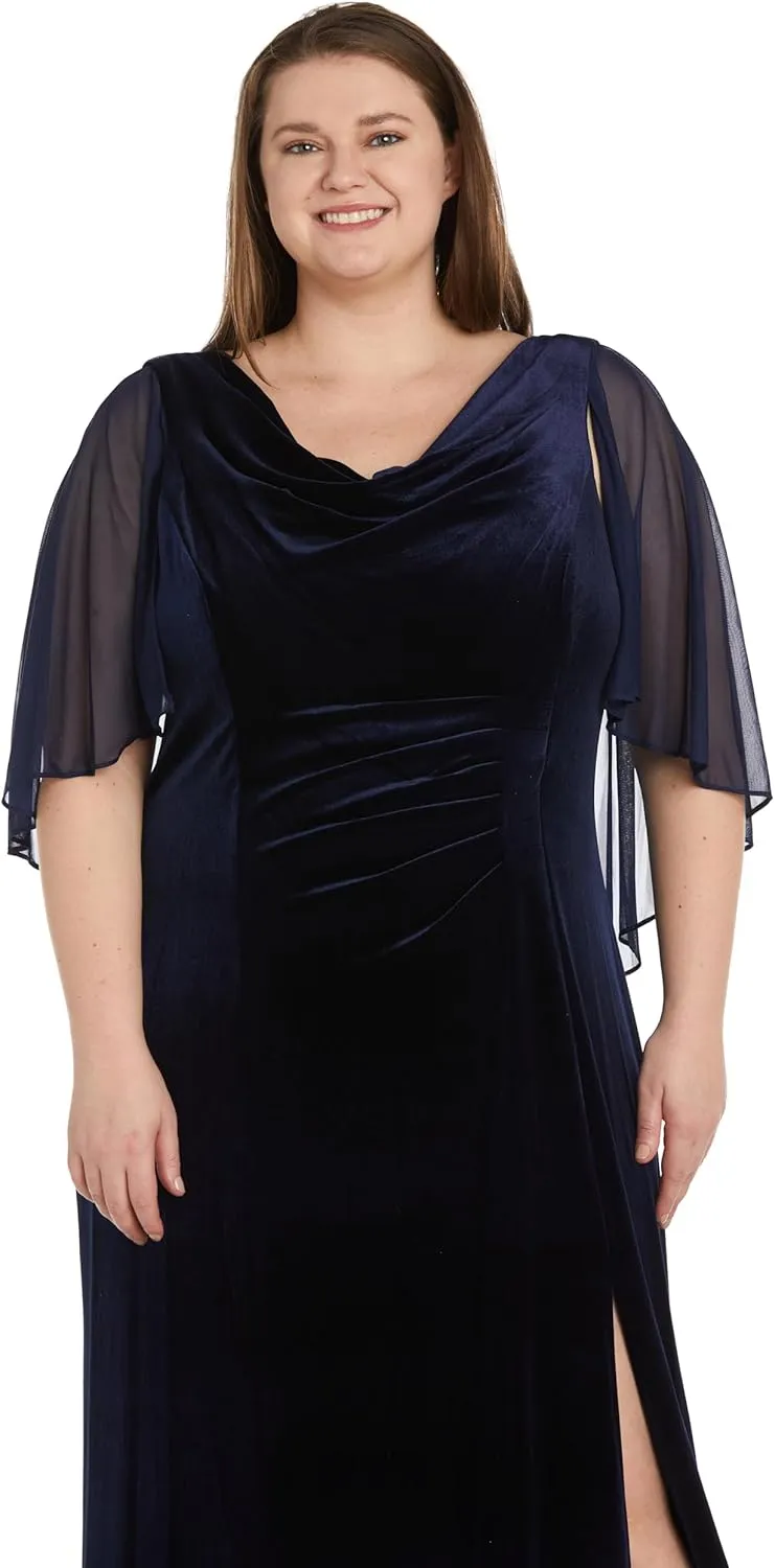 R&M Richards Women's Evening Gown W/Side Slit