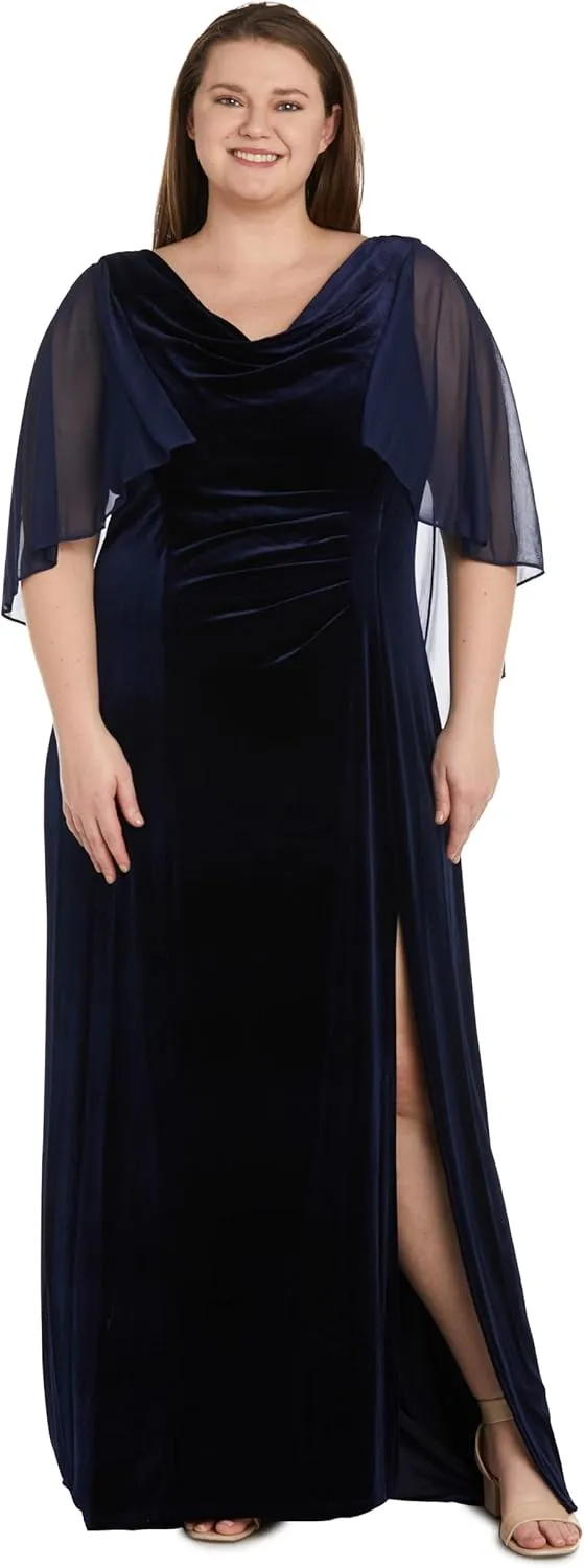 R&M Richards Women's Evening Gown W/Side Slit