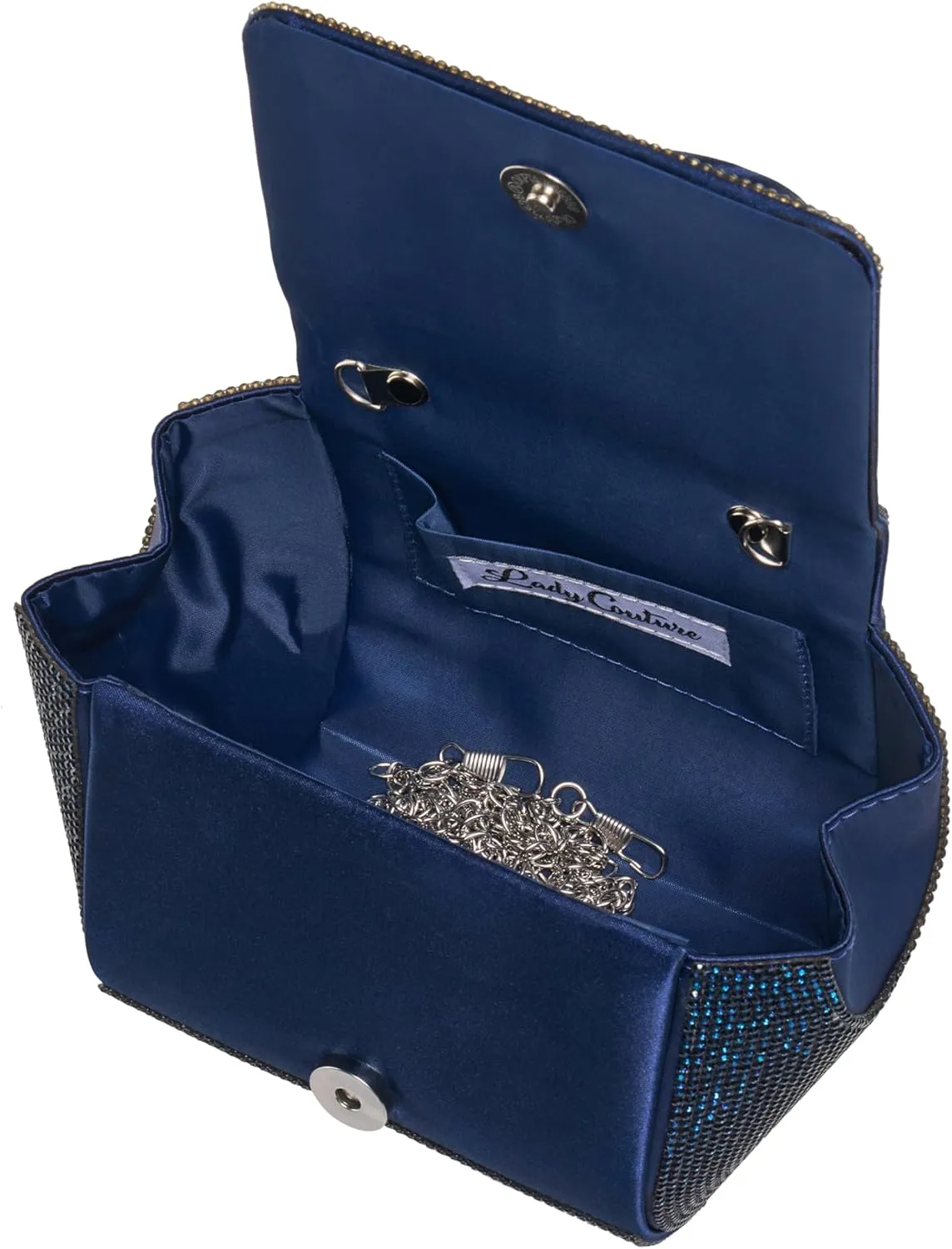 RENE Architectural Rhinestone Evening Bag