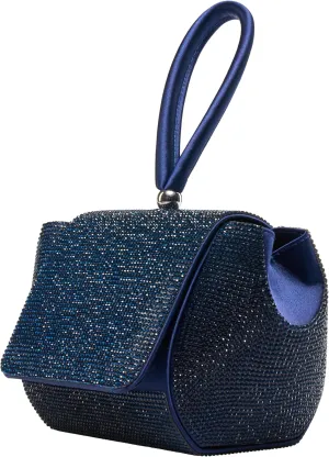 RENE Architectural Rhinestone Evening Bag