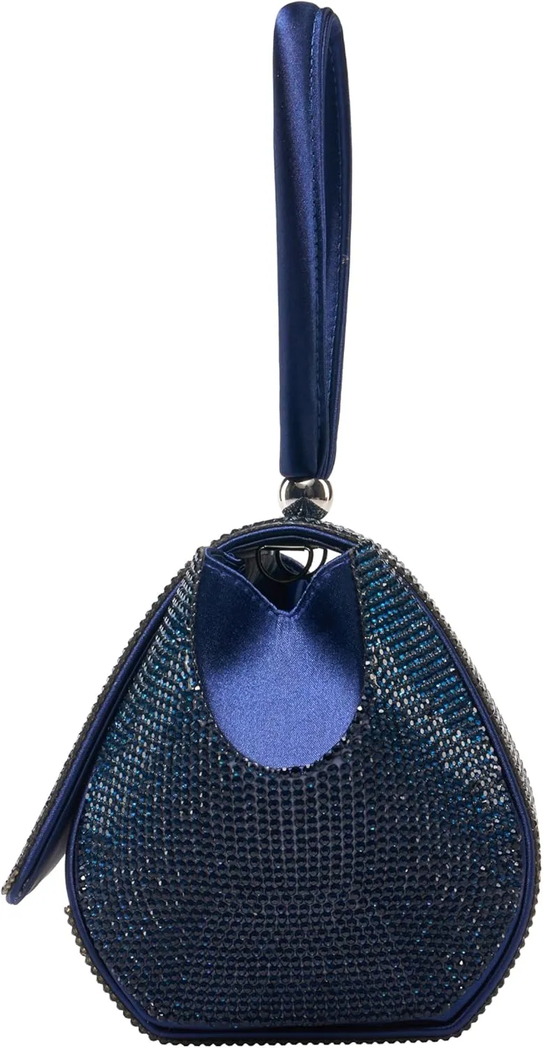 RENE Architectural Rhinestone Evening Bag