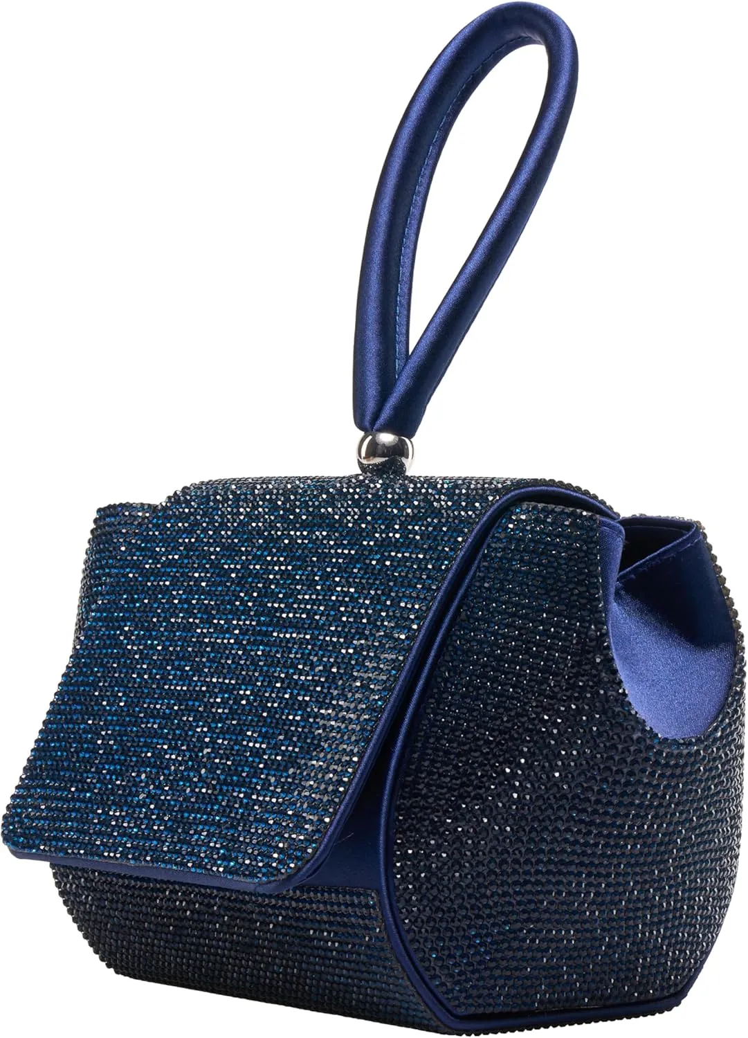 RENE Architectural Rhinestone Evening Bag