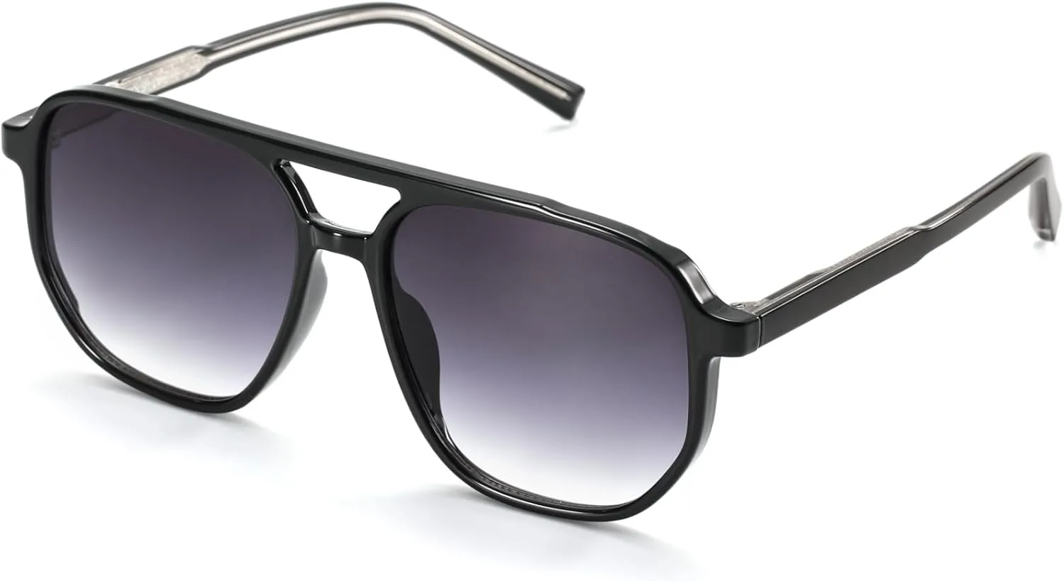 Retro Aviator Sunglasses for Women & Men Lightweight Square Shade UV400 Protection Unisex Sun Glasses Frame