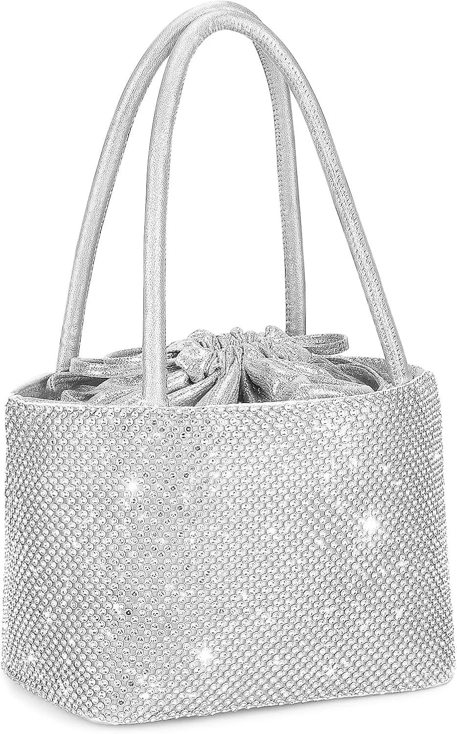 Rhinestone Clutch Purse for Women Top Handle Sparkly Diamond Evening Bag Glitter Mini Handbag for Evening Party