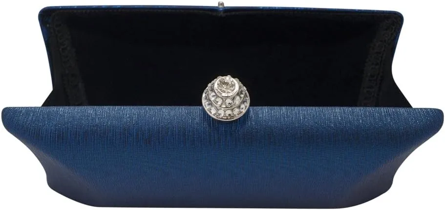 Rhinestone Crystal Clasp Hard Box Wedding Evening Bag Bridal Cocktail Clutch Purse