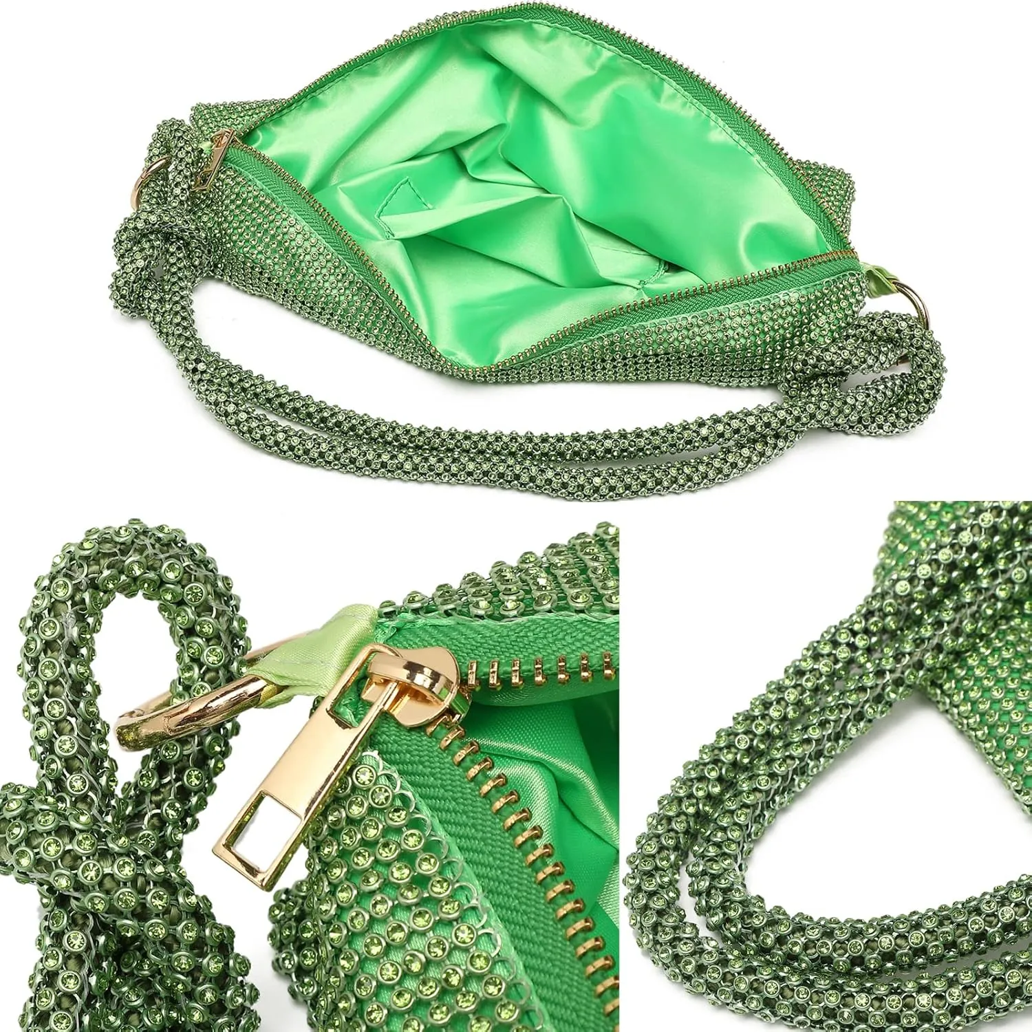 Rhinestone Purse Sparkly Bag Crystal Evening Clutch Bag for Women Evening Prom Rhinestone Handbag Bling Hobo Bag
