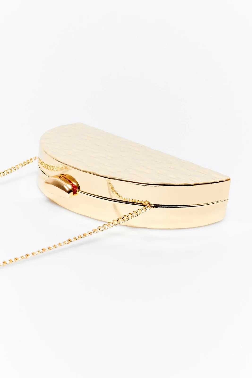 Rounded Carved Box - Gold