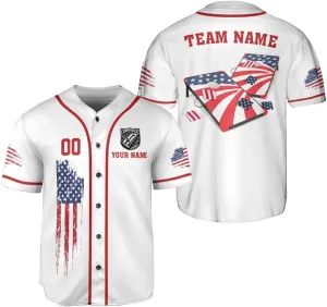 Royal Fight Personalized Cornhole Baseball Jersey Cornhole Toss Like A Boss Baseball Shirts Funny Cornhole Jerseys Men Women