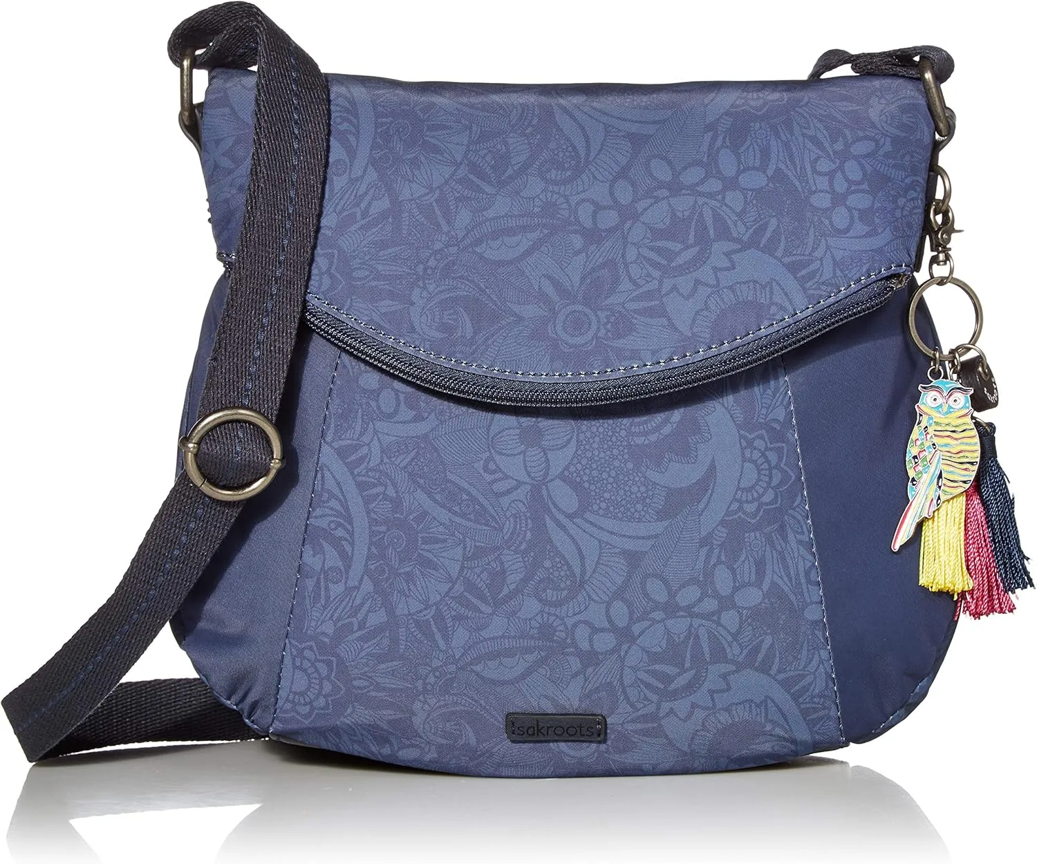 Sakroots Crossbody Bag in Eco-Twill, Multifunctional Purse with Adjustable Strap & Zipper Pockets