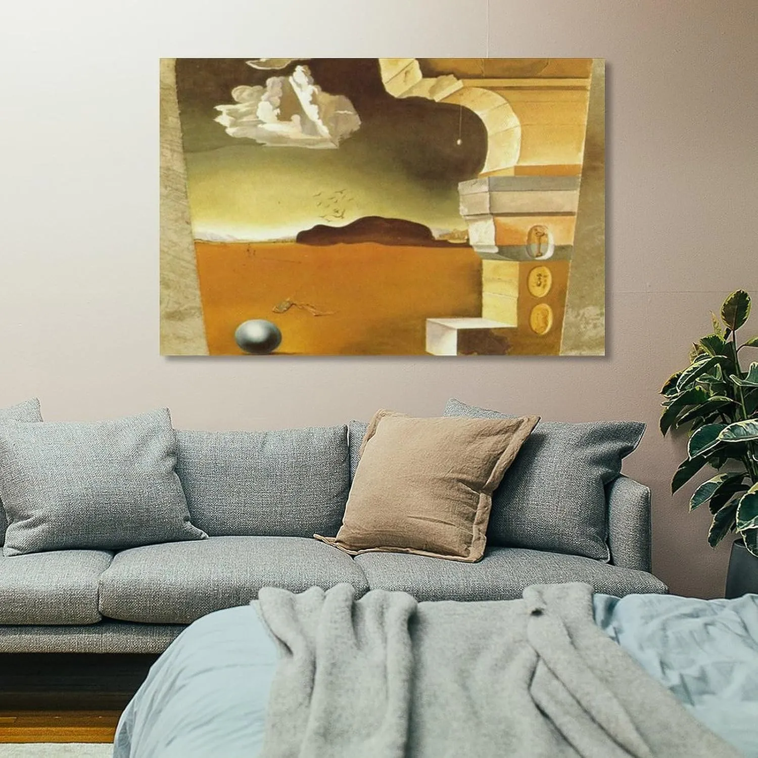 Salvador Dali Poster Mural Painting for Helena Rubinstein (panel 2) Posters Wall Art Painting Canvas Gift Living Room Prints Bedroom Decor Poster Artworks 20x30inch(50x75cm)