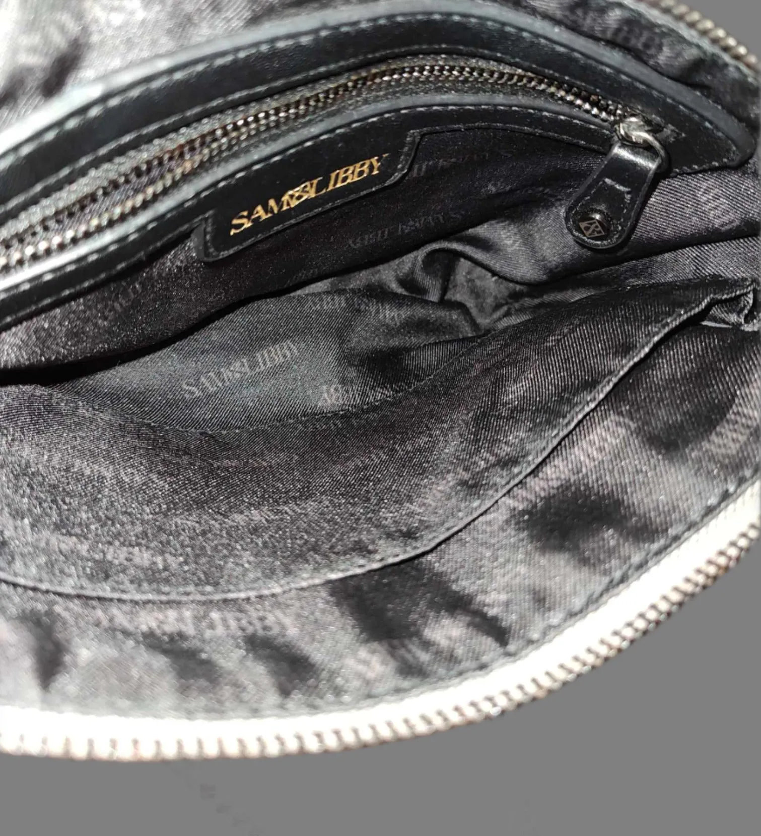 Sam and Libby Silver Reflective Small Handbag - preowned